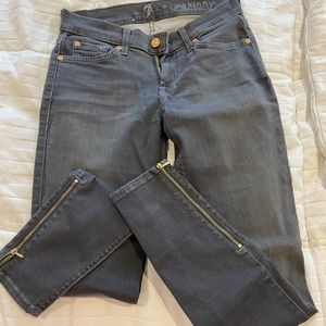 7 for all mankind cropped skinny jeans